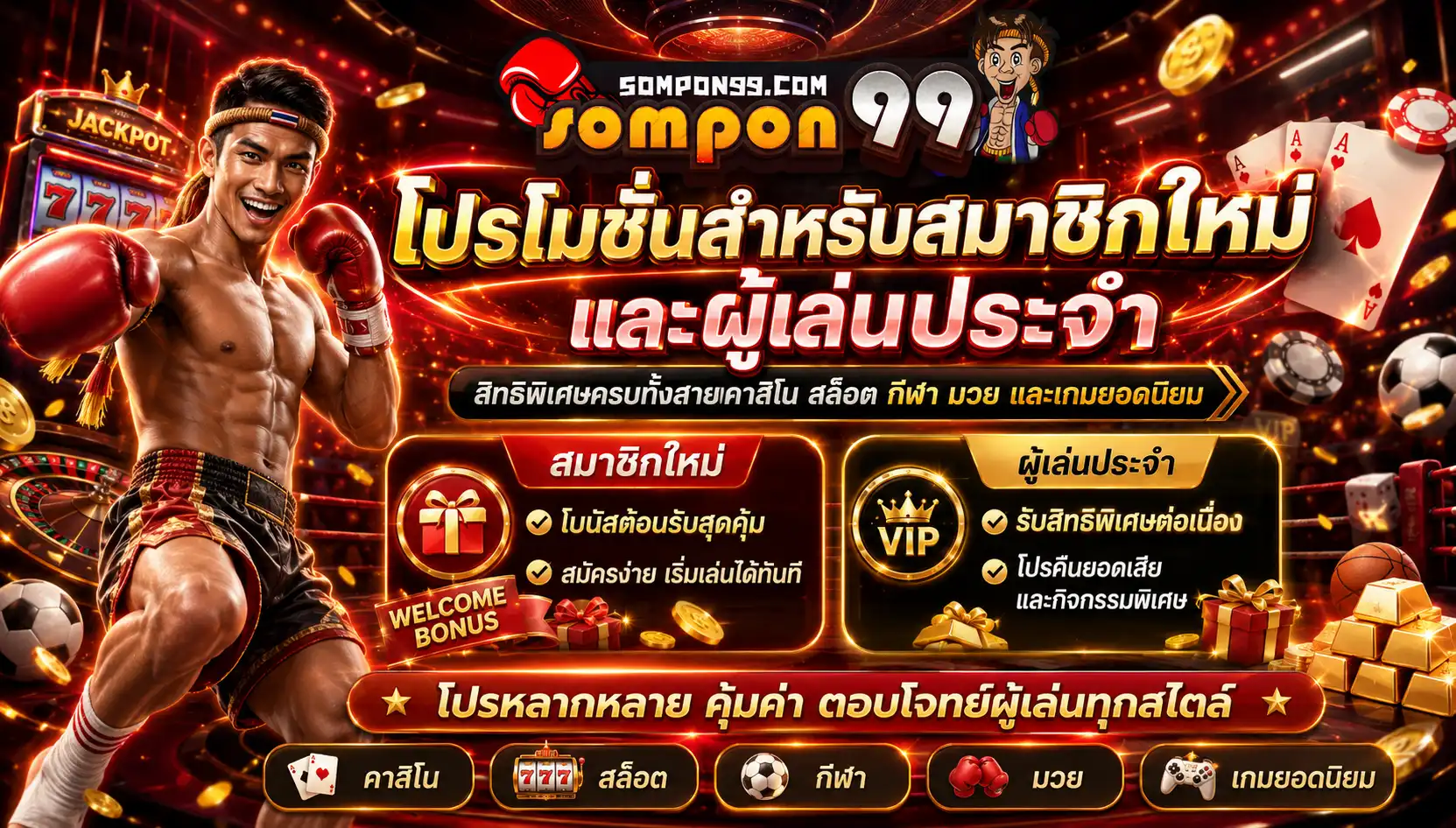 โปรโมชั่น สำหรับสมาชิกใหม่และผู้เล่นประจำ